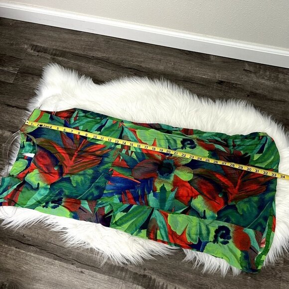 Jams World Hawaii Womens Small Lagoon Floral Sleeveless Tank Rayon Dress - Picture 8 of 9